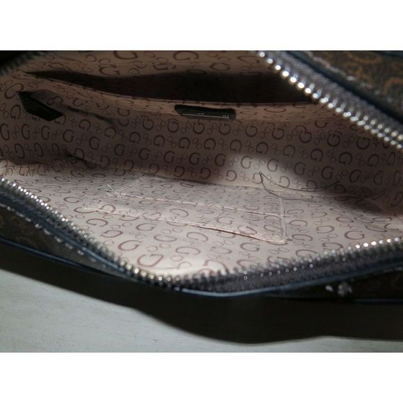 Guess SV750570 Campos Mini Natural Brown Signature Logo Crossbody Shoulder Bag - Picture 11 of 12